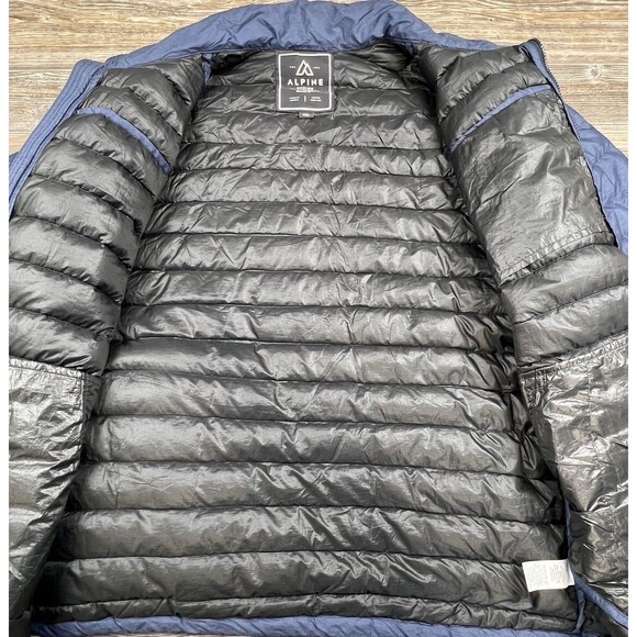 Alpine Design Men's XXL Sequoia Ridge Blue Down Jacket Packable Outdoor Travel - Picture 7 of 15